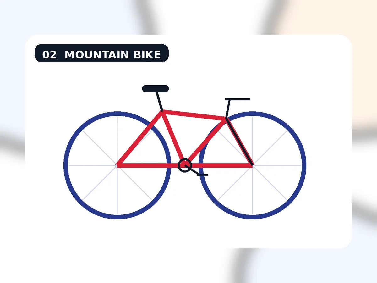 Mountain bike em destaque