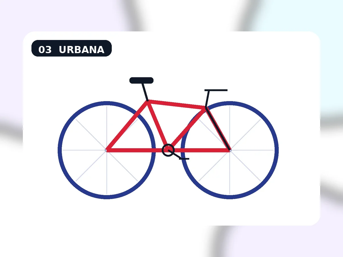 Bicicleta urbana em destaque